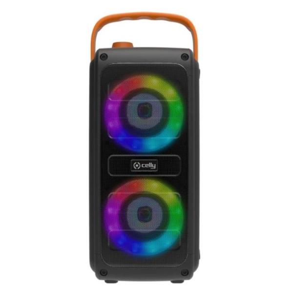 Celly Altavoz Portátil KIDSPARTYRGB 10W Bluetooth con luces RGB y micrófono con cable