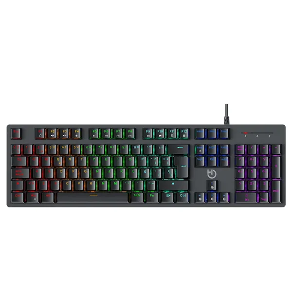 Teclado Gaming Mecánico Hiditec GK400 ARGB/ Switch Rojo