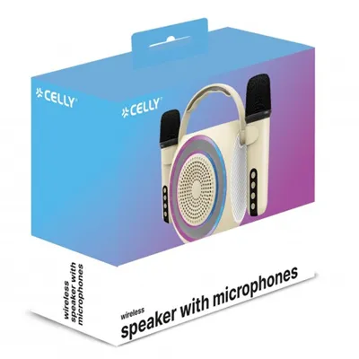 Celly Altavoz Portátil PARTYMIC2 5W Bluetooth con dos