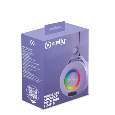 Celly Altavoz Portátil Summer Violeta Bluetooth 5W