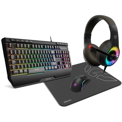 Pack Gaming Krom kenya/ Teclado RGB + Ratón Óptico +