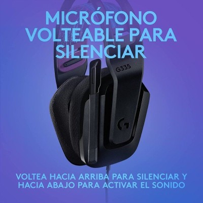 Logitech G335 Auriculares con Microfono Cable para Gaming, Jack