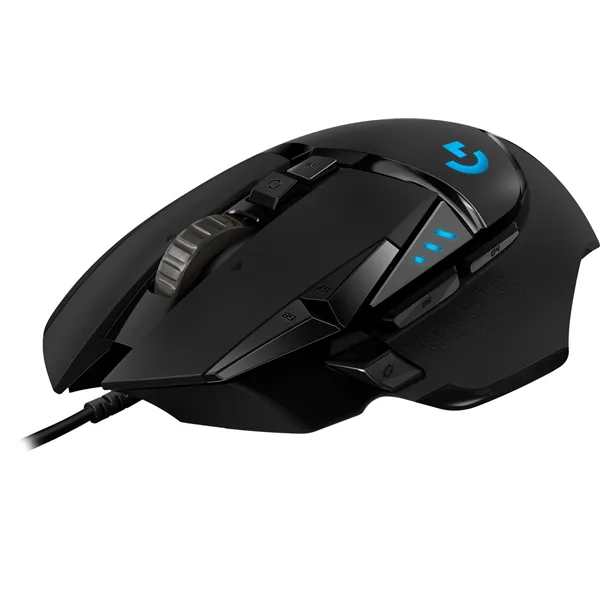 Logitech G502 Hero RGB Ratón Gaming, Cable, 11 Botones, Control de peso, USB, Hasta 25600 DPI