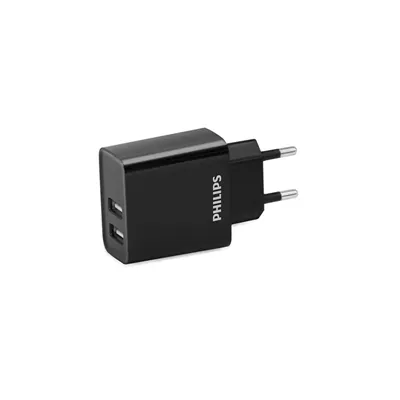 Cargador de Pared Philips DLP2610/ 2xUSB/ 15.5W