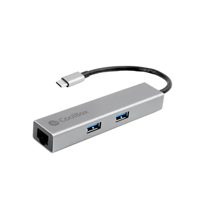 CoolBox HUB miniDock4 USB-C Docking 4K con HDMI/USB 3.0/RJ45