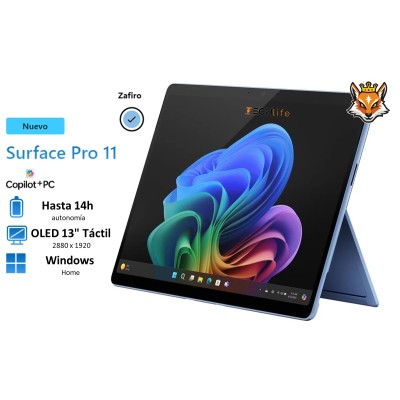 Microsoft Surface Pro 11 OLED IA Copilot+PC 13" Zafiro -