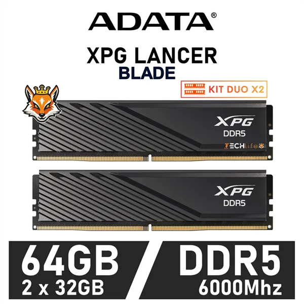 ADATA XPG Lancer Blade KIT 64GB DDR5 6000MHz XMP CL30 1.4V (2x32GB)