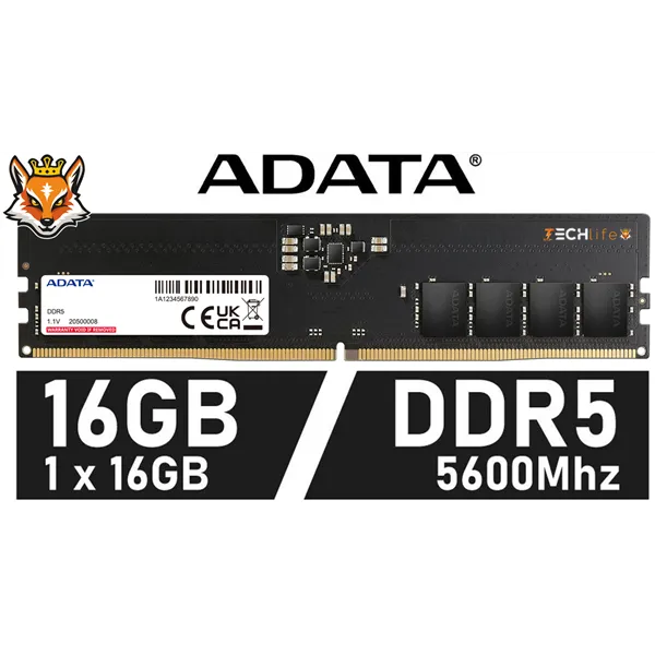 ADATA 16GB DDR5 a 5600MHz CL46 1.1v