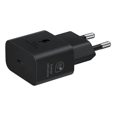 Cargador de Pared Samsung EP-T2510NBEGEU/ 1xUSB Tipo-C/ 25W