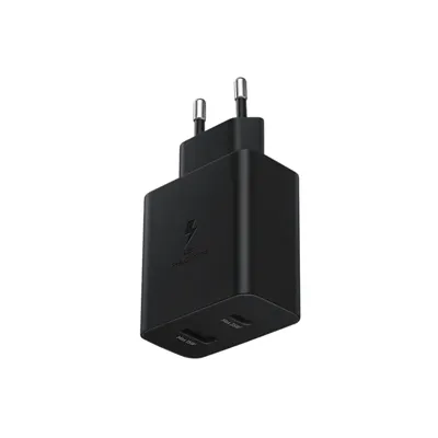 Cargador de Pared Samsung EP-TA220NBE/ 1xUSB Tipo-C/ 1xUSB/ 35W