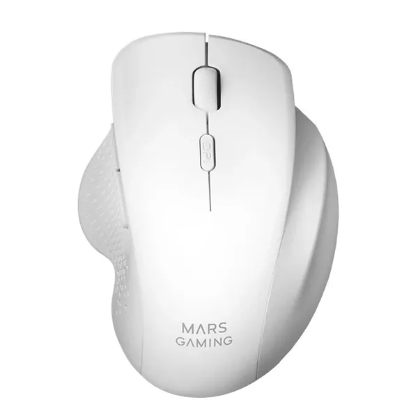 Ratón Gaming Inalámbrico Mars Gaming MMWERGO/ Hasta 3200 DPI/ Blanco