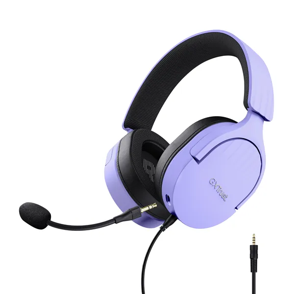 Auriculares Gaming con Micrófono Trust Gaming GXT 489 Fayzo/ Jack 3.5/ Morados