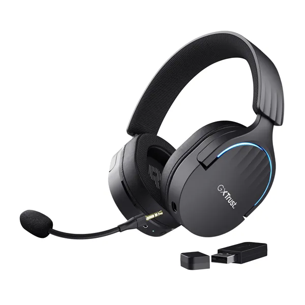 Auriculares Gaming Inalámbricos con Micrófono Trust Gaming GXT 491 Fayzo/ Bluetooth/ Jack 3.5