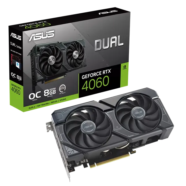 ASUS Dual GeForce RTX 4060 V2 OC Edition 8GB GDDR6 DLSS3