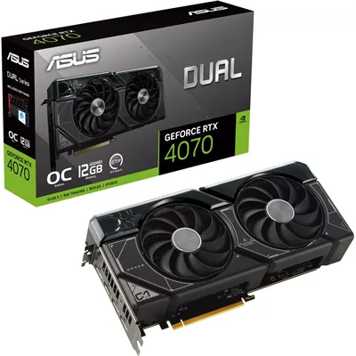 Asus Dual GeForce RTX 4070 Black OC Edition 12GB GDDR6X