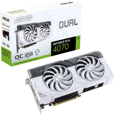 ASUS Dual GeForce RTX 4070 White OC Edition 12GB GDDR6X