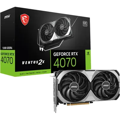 MSI GeForce RTX 4070 VENTUS 2x e1 OC 12GB GDDR6 DLSS3