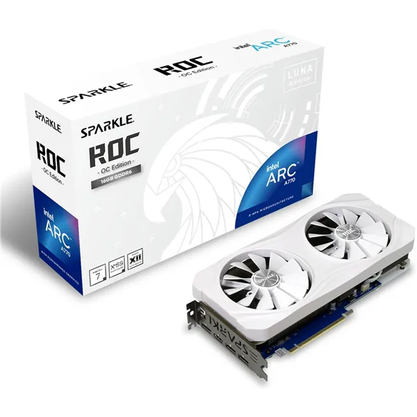 Sparkle ROC Luna OC Edition White Intel Arc A770 16GB GDDR6