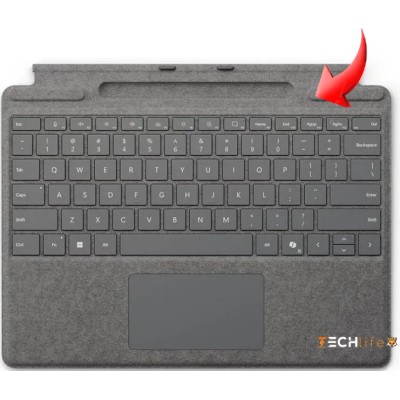 Microsoft Teclado Surface Pro Signature Español Platino con