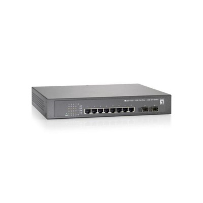 LevelOne GEP-1020 Switch Gigabit Ethernet 8x RJ-45, 2x SFP