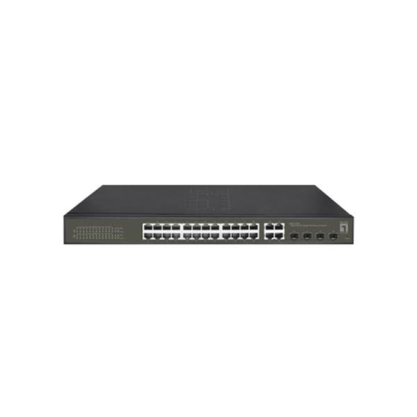 LevelOne GES-2128P switch Gestionado L2 Gigabit 24x RJ-45, 4x RJ-45/SFP, 380W PoE+