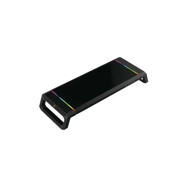 SOPORTE SOBREMESA GAMING CONCEPTRONIC PARA MONITOR ERGONOMICO HUB USB 2.0 LUZ RGB