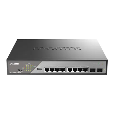 D-Link DSS-200G-10MPP/E Switch Vigilancia inteligente Gigabit