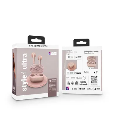 Energy Sistem Auriculares True Wireless Style 4 Ultra Rose Gold