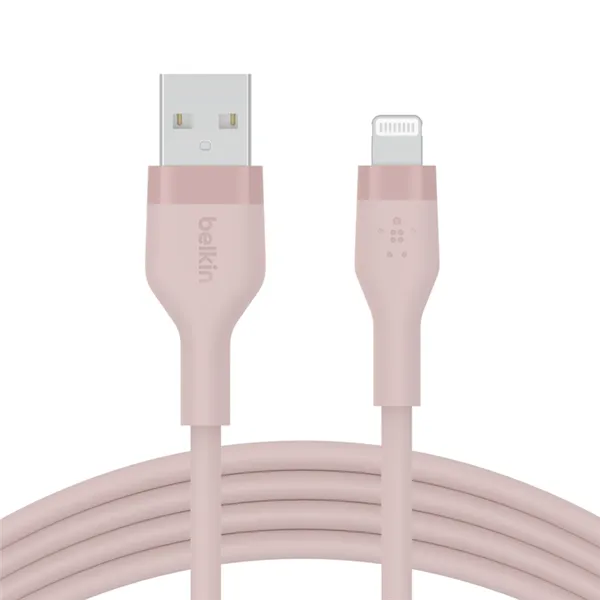 Belkin BoostCharge Flex 1m el cable definitivo para iPhone/iPad Rosa, USB a Lightning Apple