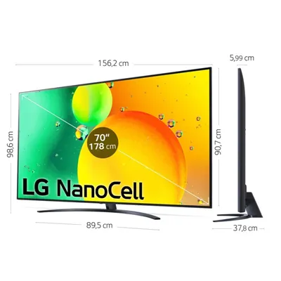 LG 70NANO766QA TV 70" LED NanoCell UltraHD 4K HDR10 Pro Smart