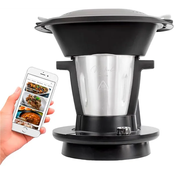 PRIXTON Robot de Cocina WiFi My Foodie con Recetario online, Tactil y APP Movil