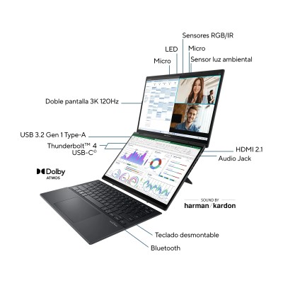 ASUS ZenBook Duo OLED UX8406MA Intel Core Ultra 9-185H 32GB 1TB