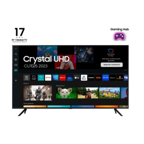 Televisor Samsung Crystal UHD TU55CU7025K 55'/ Ultra HD 4K/ Smart TV/ WiFi