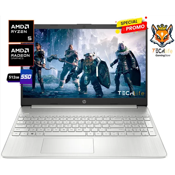 Portátil HP 15S-EQ2095NS Ryzen 5 5500U/ 16GB/ 512GB SSD/ 15.6'/ Win11