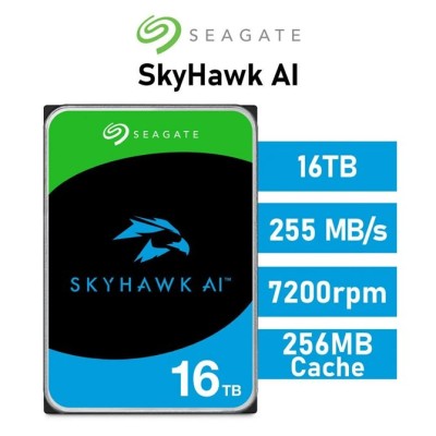 Seagate 16TB SkyHawk AI Disco Duro para vigilancia 256MB SATA