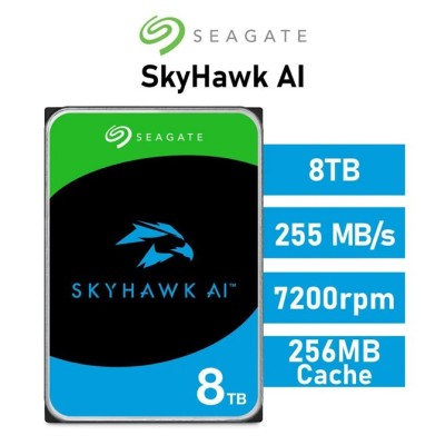 Seagate 8TB SkyHawk AI Disco Duro para vigilancia 256MB SATA