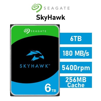 Seagate 6TB SkyHawk Disco Duro para vigilancia 256MB SATA 6GB/s