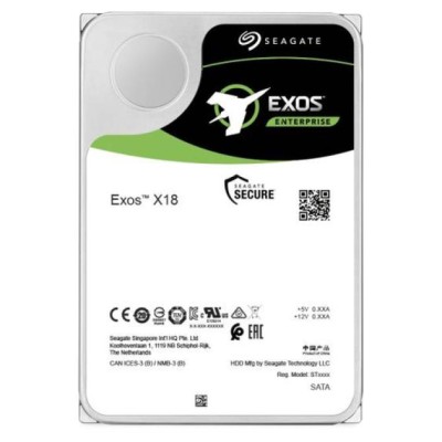 Seagate 18TB Exos X18 SATA 6GB/s 7200rpm 256MB 3.5" 512e/4Kn