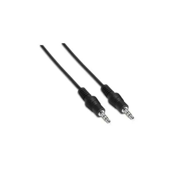 Cable Estéreo Aisens A128-0142/ Jack 3.5 Macho - Jack 3.5 Macho/ 1.5m/ Negro
