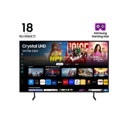 Televisor Samsung Crystal UHD TU65DU7105 65'/ Ultra HD 4K/