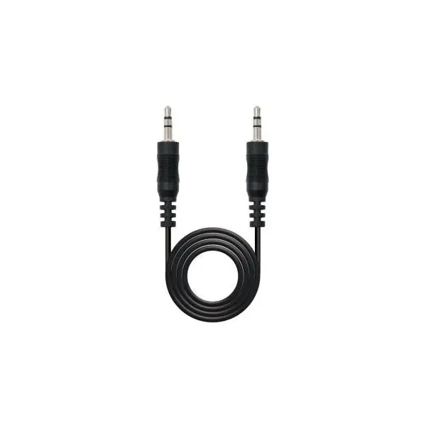Cable Estéreo Nanocable 10.24.0105/ Jack 3.5 Macho - Jack 3.5 Macho/ 5m/ Negro
