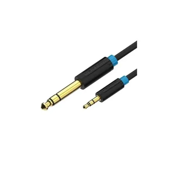 Cable Estéreo Vention BABBH/ Jack 6.5 Macho - Jack 3.5 Macho/ 2m/ Negro