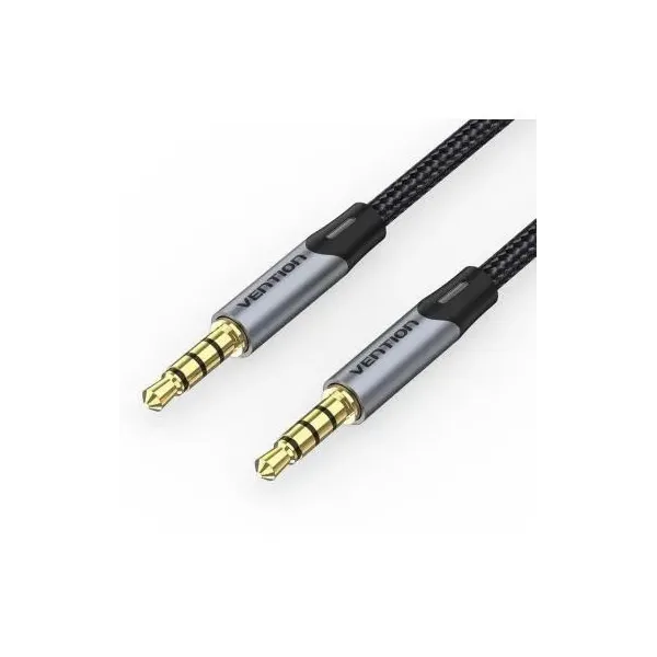 Cable Estéreo Vention BAQHF/ Jack 3.5 Macho - Jack 3.5 Macho/ 1m/ Gris