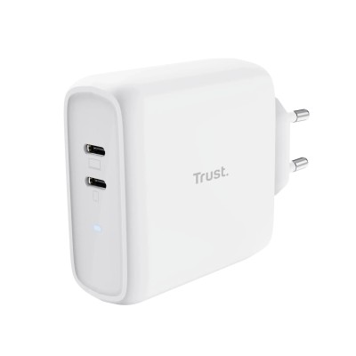 Cargador de Pared Trust Maxo 65W 2P/ 2xUSB Tipo-C/ 65W