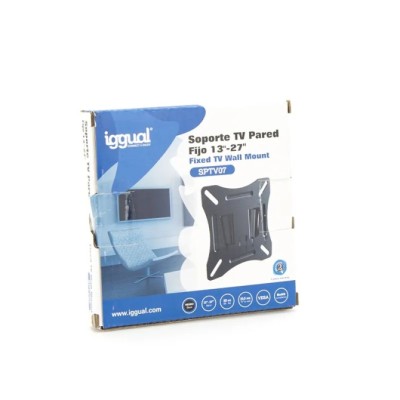 Iggual sptv07 soporte tv 13-27" 30kg pared fijo