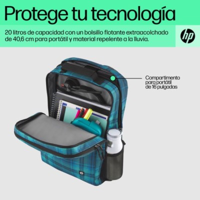 Mochila HP Campus XL 7J594AA para Portátiles hasta 16'/ Azul