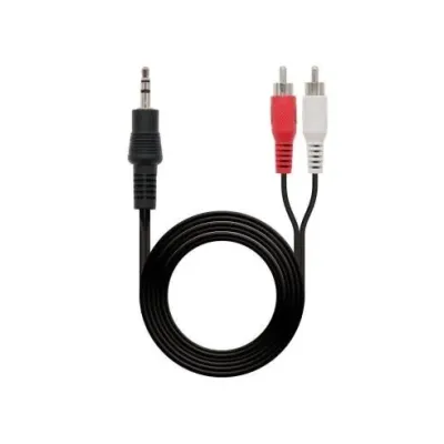 Cable Estéreo Nanocable 10.24.0305/ Jack 3.5 Macho - 2x RCA