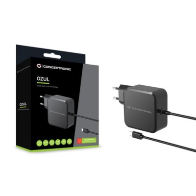 Cargador De Pared Conceptronic Ozul05be 100w Gan Pd Cable Usb-c