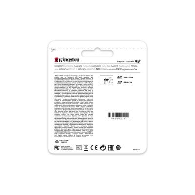 Kingston CANVAS Select Plus 64GB SD XC/ Clase 10/ 100MBs