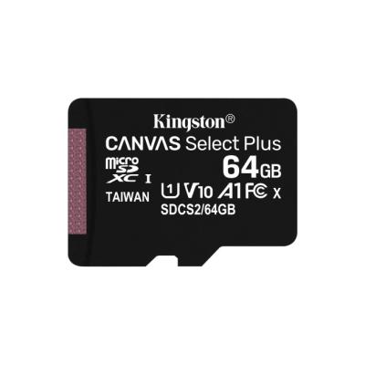 Tarjeta de Memoria Kingston CANVAS Select Plus 64GB microSD XC/